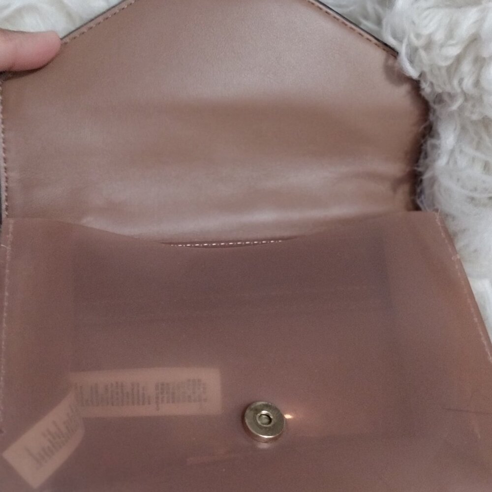 ALDO Mini Top Handle Crossbody Bag Brown Faux Leather Gold Hardware Small Purse - Picture 4 of 7
